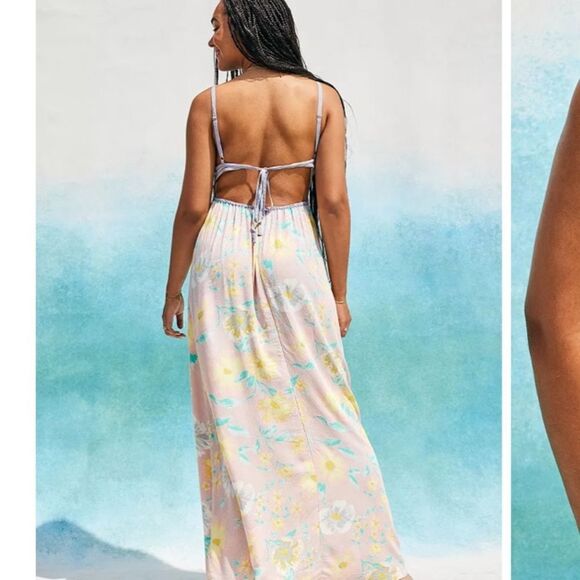 Free People Wisteria Floral Maxi Dress size Small - Picture 3 of 14